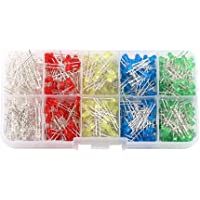 Kit de diodos- Kit de diodos de diodos Surtidos de luz LED de 3 mm- 500 unids